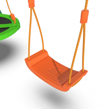 Детский комплекс DFC MULTIPLAY качели: верёвочные, для малышей, гнездо; горка - 4